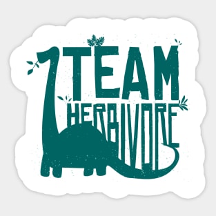 Vegan Team Herbivore Sticker